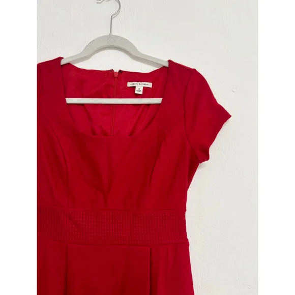 Women's Banana Republic Red Short Sleeve Dress Size 4 Wool - Picture 10 of 10